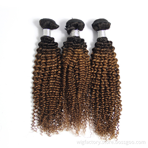Real from China human hair,wholesale prices deep curly human hair, donor vendor 12a  unprocessed colored bundles